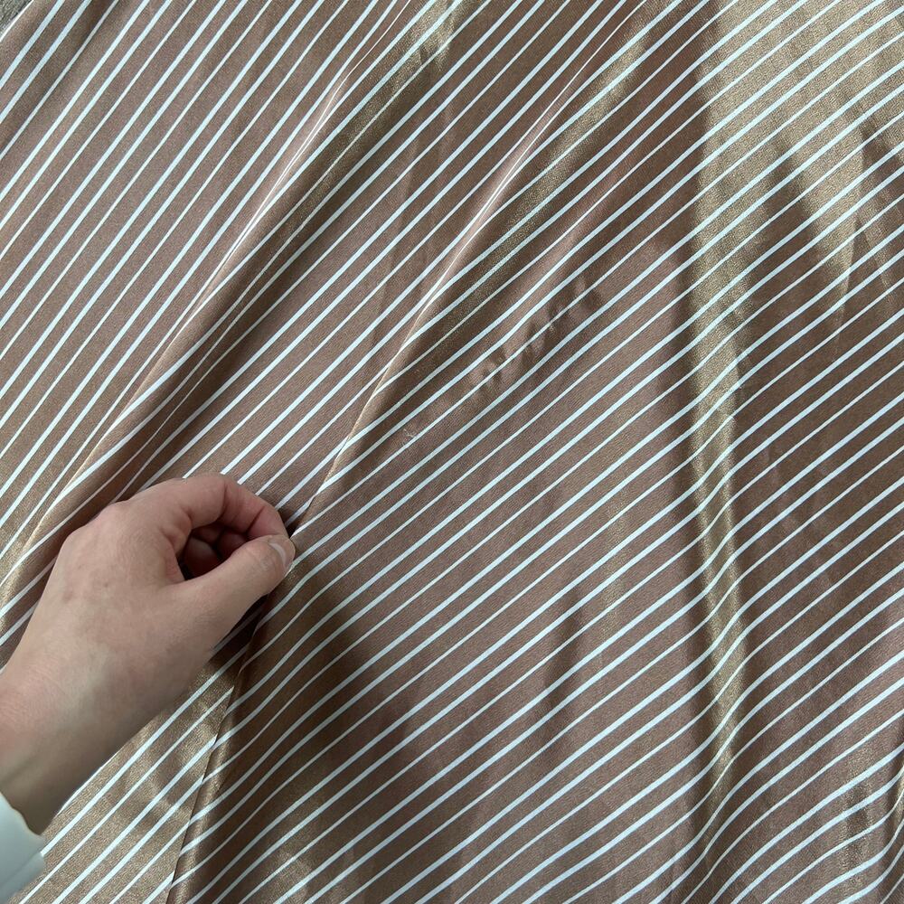 Alyn Paige Dress brown and white striped halter top dress - Picture 4 of 6